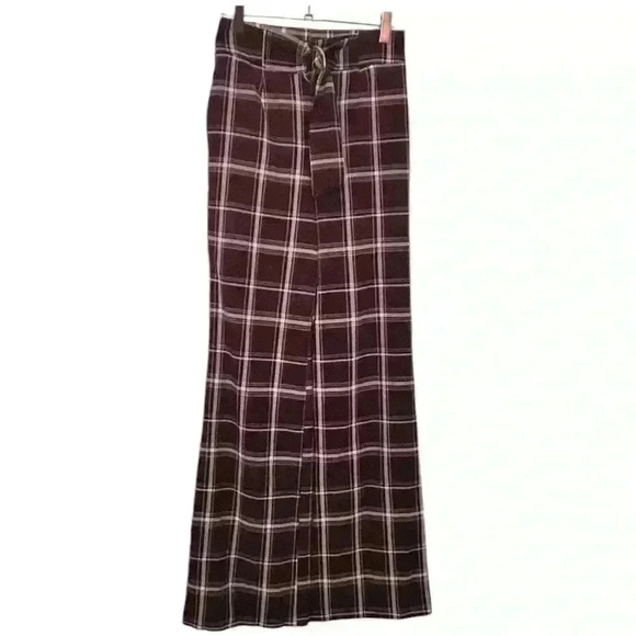 Burgundy Palazzos Pants - Picture 1 of 1